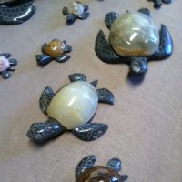 These turtles (they come in many sizes and the bigger ones are secret boxes) are one of the biggest sellers at Captain's Cargo.
